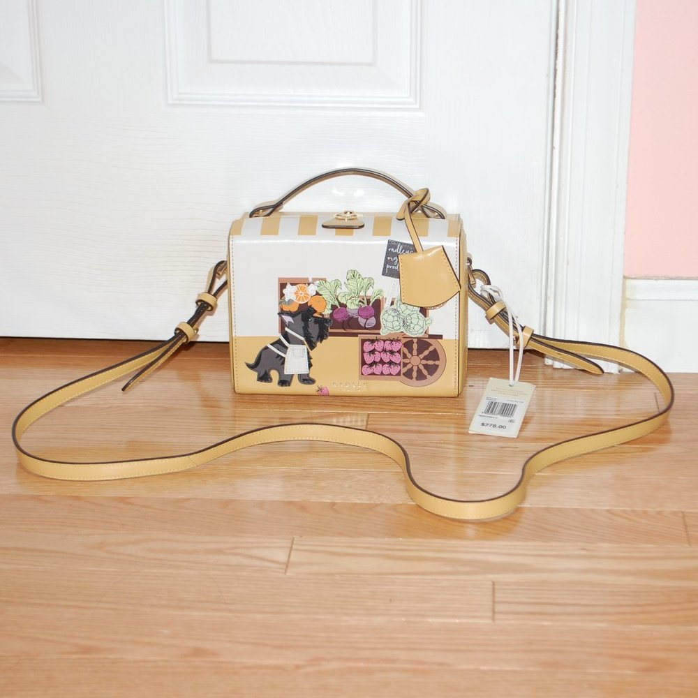 NWT Radley London Lovely Jubbly Small Leather Grab Satchel Bag